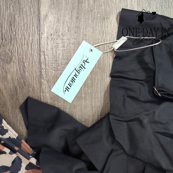 Adisputent High Waist Flounce Bikini Swimsuit Size L - Picture 4 of 7